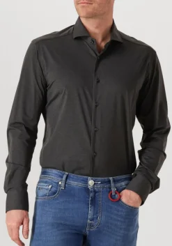 Heren XACUS donkergrijze klassieke overhemden active shirt 520ml