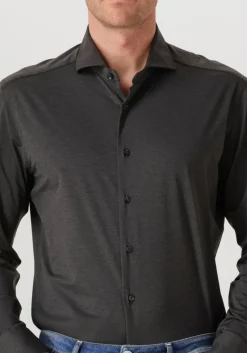 Heren XACUS donkergrijze klassieke overhemden active shirt 520ml