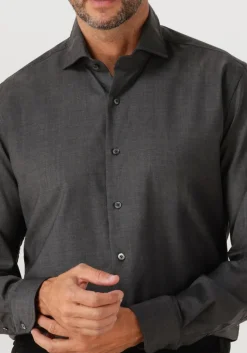 Heren XACUS donkergrijze klassiek overhemd 11220 mop721ml