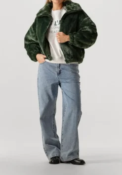 DAMES ALIX THE LABEL e faux fur jas faux fur coat