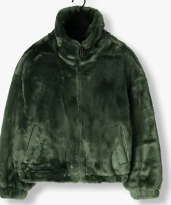 DAMES ALIX THE LABEL e faux fur jas faux fur coat