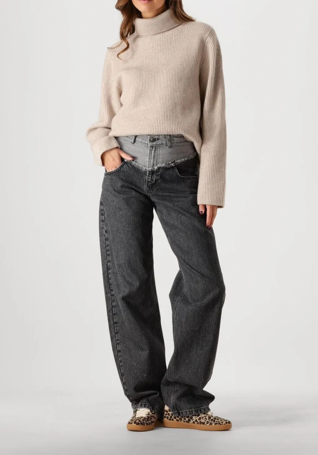 DAMES CO'COUTURE coltrui row rib rollneck