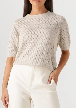 DAMES MOS MOSH t-shirt mmkarin marisol ss linen knit