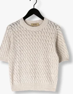 DAMES MOS MOSH t-shirt mmkarin marisol ss linen knit