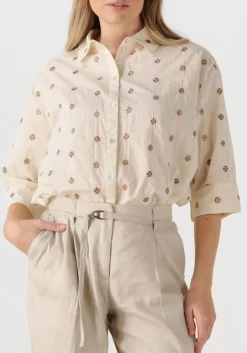 DAMES SUMMUM blouses 3/4 sleeve blouse top linen