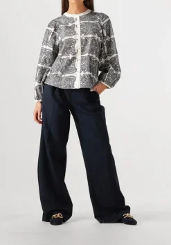 DAMES SUMMUM blouses longsleeve bouse tile embroidery