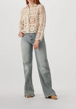 DAMES SUMMUM blouses short cardigan flower crochet knit