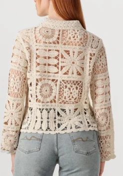 DAMES SUMMUM blouses short cardigan flower crochet knit