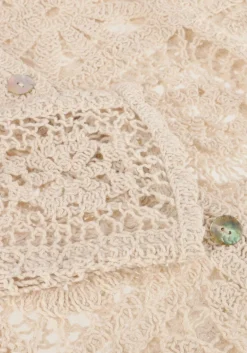 DAMES SUMMUM blouses short cardigan flower crochet knit