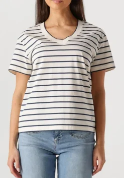 DAMES MOS MOSH t-shirt mmnani v-ss stripe tee
