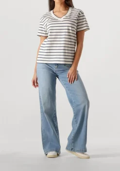 DAMES MOS MOSH t-shirt mmnani v-ss stripe tee