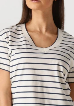 DAMES MOS MOSH t-shirt mmnani v-ss stripe tee