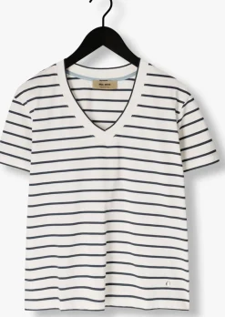 DAMES MOS MOSH t-shirt mmnani v-ss stripe tee