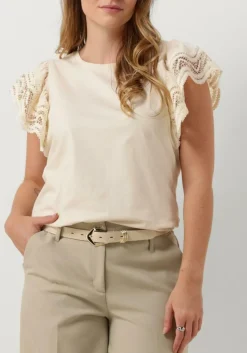 DAMES SUMMUM t-shirt jersey top tee with lace