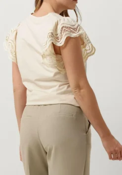 DAMES SUMMUM t-shirt jersey top tee with lace