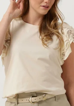 DAMES SUMMUM t-shirt jersey top tee with lace