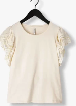 DAMES SUMMUM t-shirt jersey top tee with lace