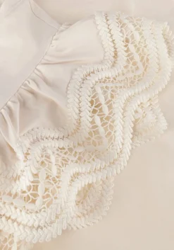 DAMES SUMMUM t-shirt jersey top tee with lace