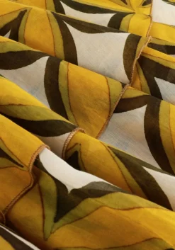 DAMES AMAYA AMSTERDAM gele mini jurk cherry dress