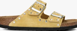 DAMES BIRKENSTOCK gele teenslippers arizona rivet border