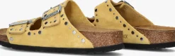DAMES BIRKENSTOCK gele teenslippers arizona rivet border