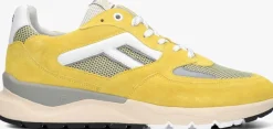 Heren FLORIS VAN BOMMEL gele lage sneakers sfm-10154 de treener