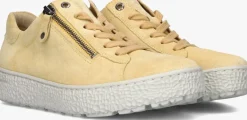 DAMES HARTJES gele lage sneakers 162.1401