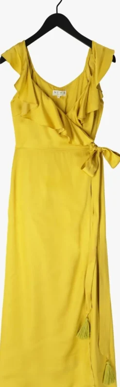 DAMES NEMA gele maxi jurk n162