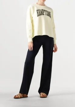 DAMES PENN & INK gele sweater sweater print