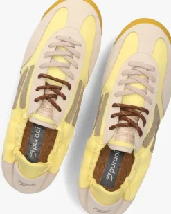 DAMES PURAAI gele lage sneakers 6.02 panther