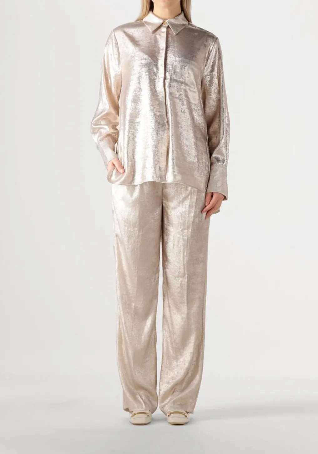 DAMES DANTE6 en blouses cathin metallic long shirt