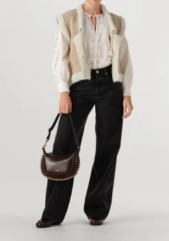 DAMES FORTE FORTE en gilet natte' tweed and boucle' knit vest