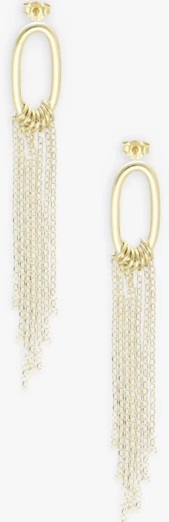 DAMES LOTT. GIOIELLI sieraad cl earring oval tube chain