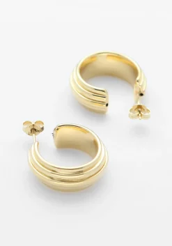 DAMES LOTT. GIOIELLI oorbellen bold striped creole s