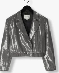 DAMES AAIKO grijze blazer mille sequins pes 356