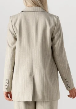 DAMES AIMEE THE LABEL grijze blazer boa