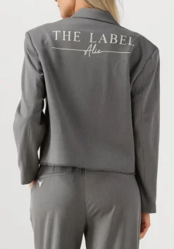 DAMES ALIX THE LABEL grijze blazer double breasted blazer