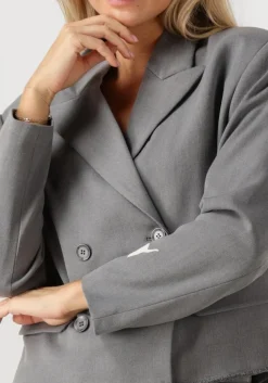 DAMES ALIX THE LABEL grijze blazer double breasted blazer