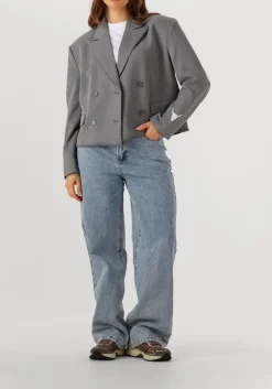 DAMES ALIX THE LABEL grijze blazer double breasted blazer