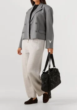 DAMES ALIX THE LABEL grijze blazer double breasted blazer