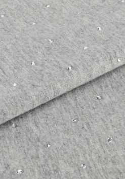 DAMES ALIX THE LABEL grijze blouses ladies knitted studded t-shirts