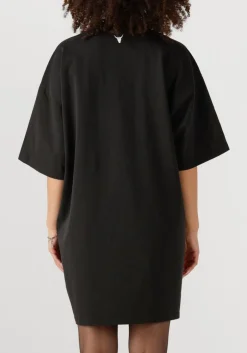 DAMES ALIX THE LABEL grijze mini jurk ladies knitted paris t-shirt dress