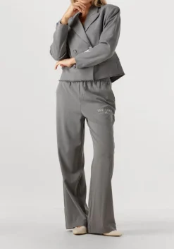 DAMES ALIX THE LABEL grijze wijde broek relaxed pant