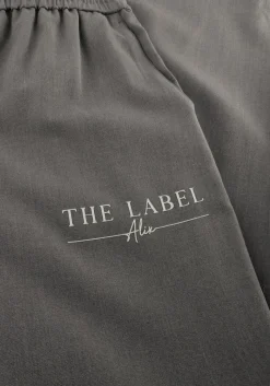 DAMES ALIX THE LABEL grijze wijde broek relaxed pant