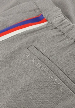 DAMES ALIX THE LABEL grijze wijde broek ladies woven coated herringbone pants