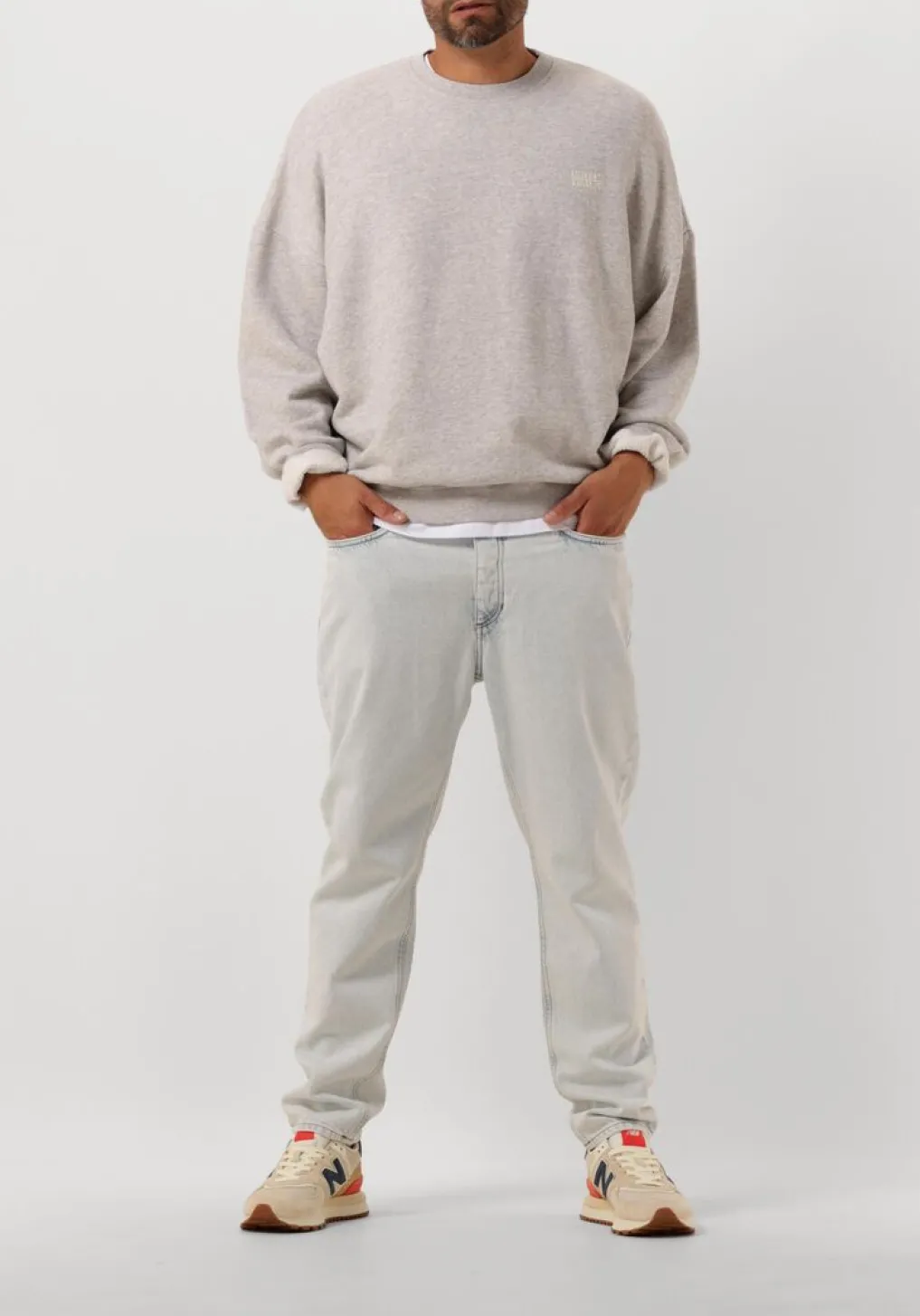 Heren AMERICAN VINTAGE grijze sweater kodytown men