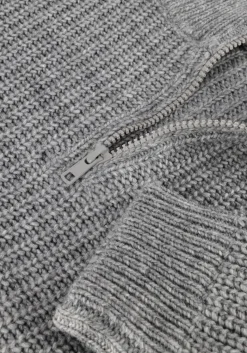 Heren AMERICAN VINTAGE grijze trui crashway half zip h