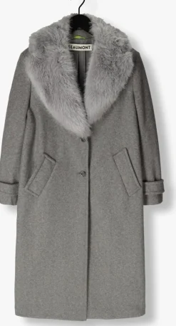 DAMES BEAUMONT grijze mantel constance