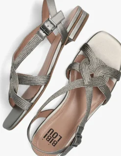 DAMES BIBI LOU grijze platte sandalen 853z94hg