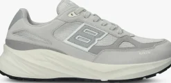 Heren BLACKSTONE grijze lage sneakers flint moss